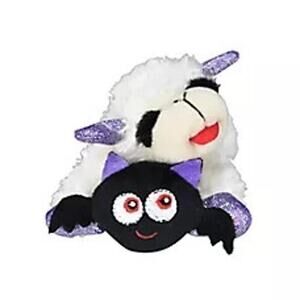 Lamb Chop Squeaky Thrash Plush Dog Toy Winter Halloween‎ Holiday Purple Bat